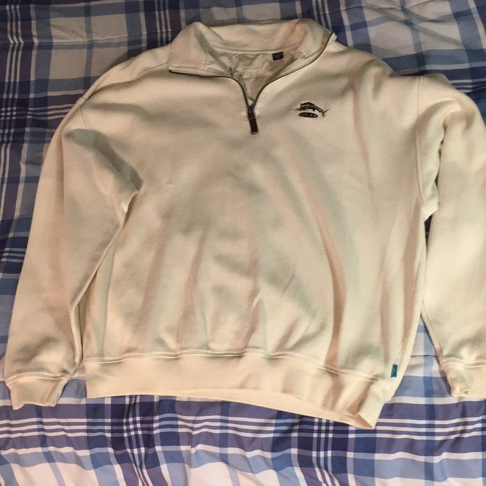 Tommy Bahama Men’s zipper crew neck sweater